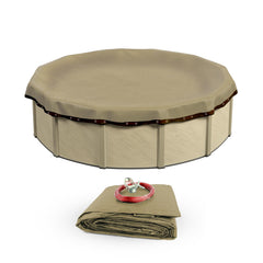 Buffalo Blizzard front packaging showing tan/silver cover protecting pool
