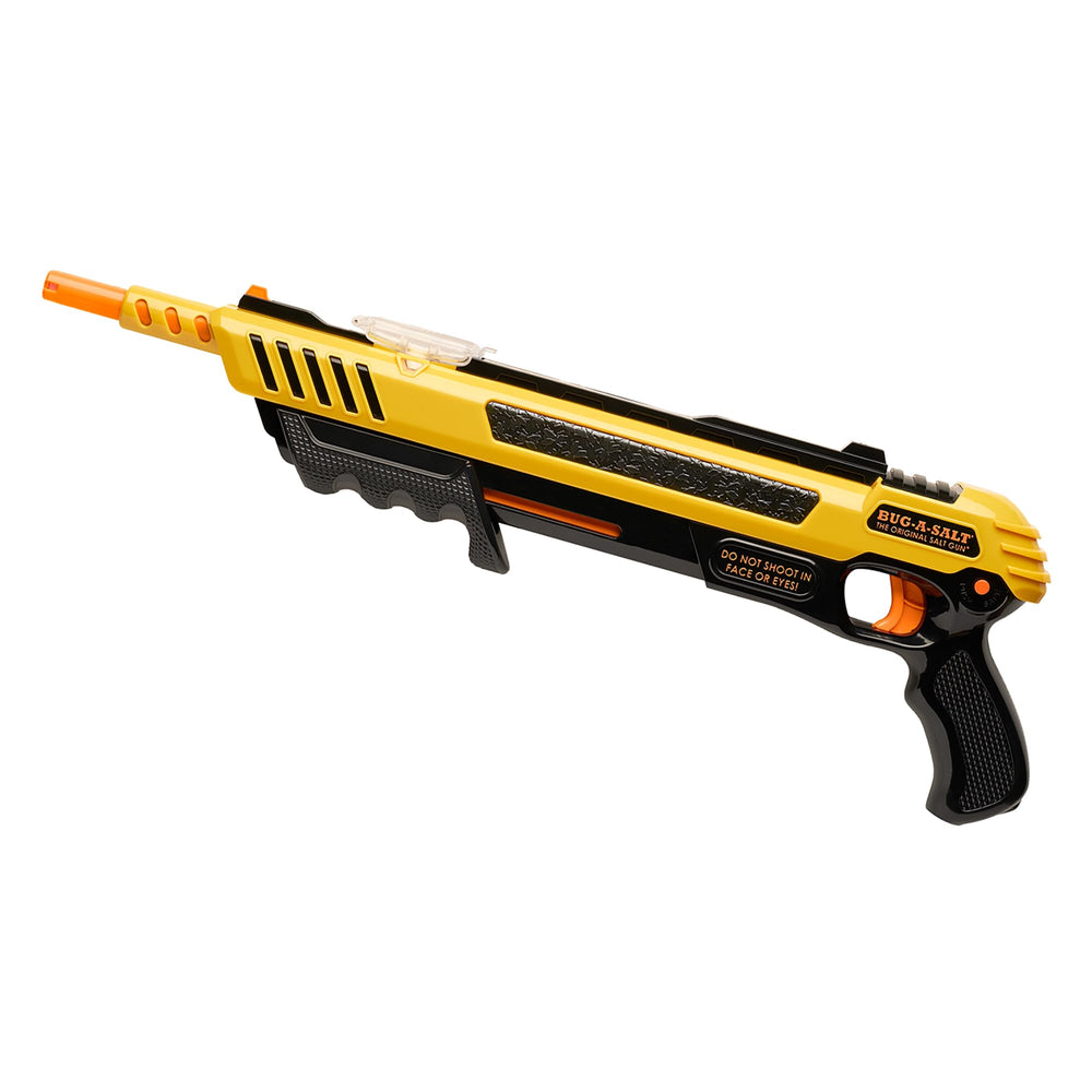 BUG-A-SALT front view showing bright yellow finish and ergonomic shape for easy handling