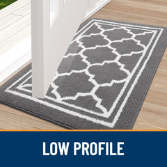 Buganda non-slip backing detail shows grip to prevent indoor slipping
