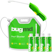 BugMD pest blaster front view showing kit ready to use, fast setup benefit