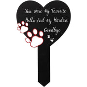BUoonyer front view metal grave marker shows clear tribute and durable face