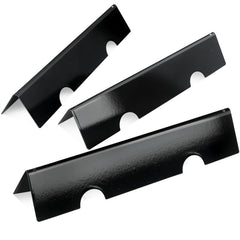 Burly Grill front view of three 7635 flavorizer bars showing fit and protection