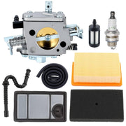 Butom carburetor front view showing intake and throttle, improves consistent throttle response