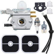 Buttom carburetor front view showing compact design and reliable fit