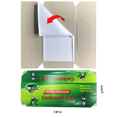 B/W trap placed under fridge illustrating discreet pest control benefit