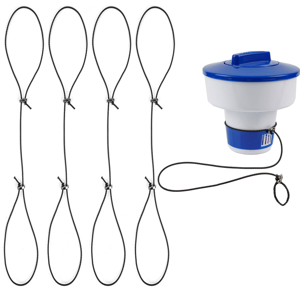 Bylion front view of six 39 inch tether leashes showing compact pack benefit