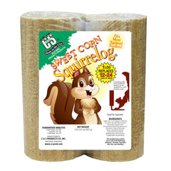 C&S product front packaging showing two sweet corn Squirrelogs and benefits