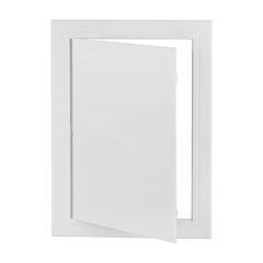 CABAX front view access panel showing clean white finish and concealed hinge for neat appearance