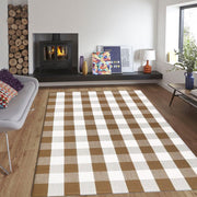 CAINANEL front porch rug buffalo plaid showing welcoming entrance benefit