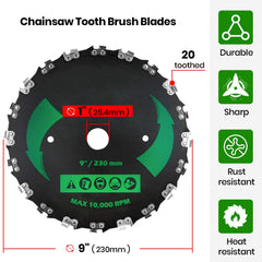 CALPALMY close-up of 20-tooth blade edge highlighting sharp teeth for cleaner cuts