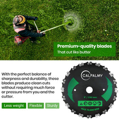 CALPALMY three round files and four washers laid out for maintenance, enables quick sharpening