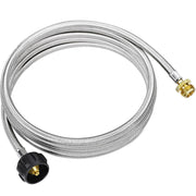 CALPOSE front view of adapter hose packaging showing connector and length benefit