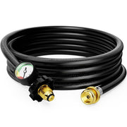CALPOSE front view packaging showing the hose kit and gauge benefit visibility