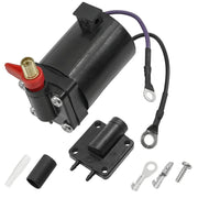 Caltric front view of solenoid showing shape and mounting for easy replacement