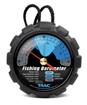 Camco barometer front view showing color-coded dial for quick fishing decisions