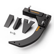 CAMMOO front view showing attachment and hitch fit benefit