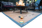 Campfire Defender front view mat showing full coverage and surface protection