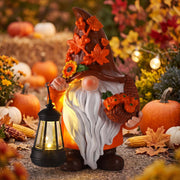 Capoda gnome front view showing full autumn design and harvest charm