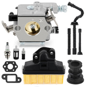 Carbhub carburetor front view showing mounting flanges and throttle linkage, clear fitment benefit