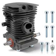 Carbhub cylinder piston front view showing bore and fit for easy replacement