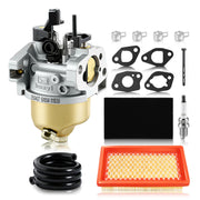 Carbhub HUAYI carburetor front view showing mounting ports and linkage benefit fit clarity