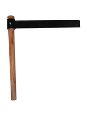 Carmyra froe front profile showing forged blade and secure fit for precise splitting
