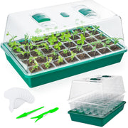 CARPATHEN tray front view showing sturdy base and neat cell layout for stable germination