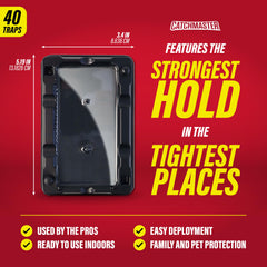 Catchmaster closed trap close-up displaying ready-to-use design and ease