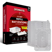 Catchmaster DEFIANT front view showing bait station design and discreet indoor protection