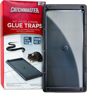 Catchmaster front packaging showing 8 large glue traps for quick placement benefit