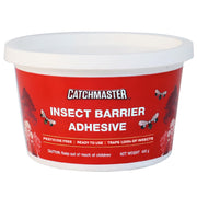 Catchmaster pail front label showing product and benefits for insect control
