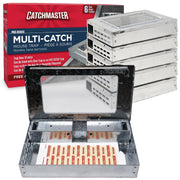 Catchmaster front view of trap showing compact design and quick placement benefit