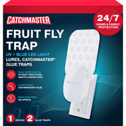 Catchmaster front view showing compact plug-in trap and clear benefit of discreet protection