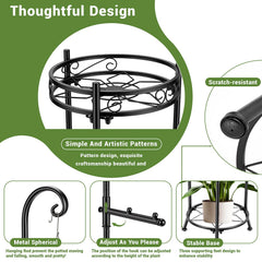 CCAENI top hanging rod detail showing adjustable 12–48 inch benefit