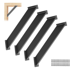 CDFYJHFDQ front view of four 45° brackets and screws showing compact kit benefit