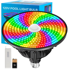 CEDIO front view of pool light showing lens and bezel, bright and durable