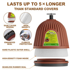 CH24Globall cutaway of high-density foam core showing insulation benefit