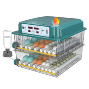 Chalixion incubator front view showing clear lid and capacity benefit