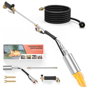 CHAOBING front view of torch showing ergonomic grip and wide nozzle benefit: clear control