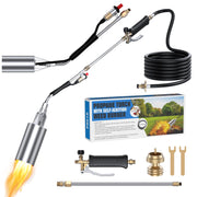 CHAOBING torch front view showing whole unit and benefits of durable build