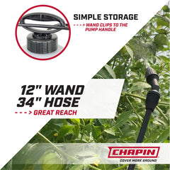 CHAPIN wand and adjustable cone nozzle closeup for precise spray control