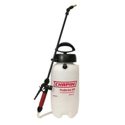 CHAPIN front view of 26021XP sprayer showing compact durable design and portability