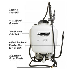 CHAPIN adjustable nozzle close-up enabling precise spray patterns
