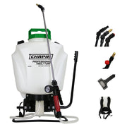 CHAPIN 61900 front view showing tank and straps for easy filling