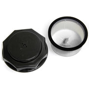 CHAPIN filter basket front view showing cap and seal for reliable debris protection