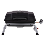 Charbroil front view showing compact grill for easy transport and storage