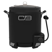 Charbroil big easy front view showing compact cooker and benefits