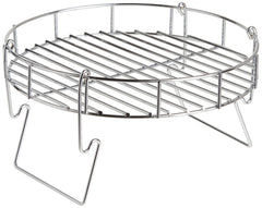 Charbroil basket loaded with two whole chickens for efficient batch roasting