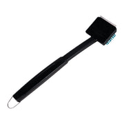 Charbroil front view of brush showing handle and replaceable head for safe cleaning