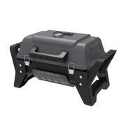 Charbroil front view showing compact portable grill and stable base benefit
